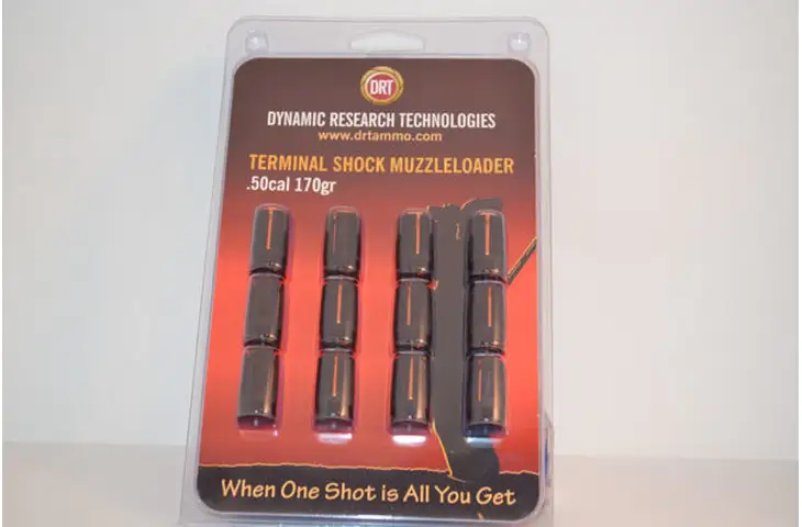 DRT Ammo Terminal Shock 170 grain .50 Caliber Black Powder Muzzleloader Sabot Bullets
